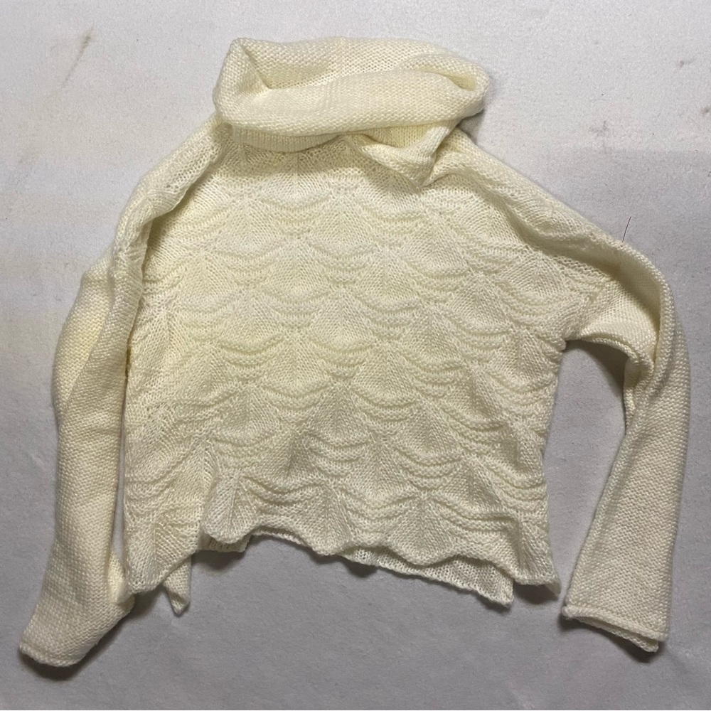 NEW Wooden Ships Alden Chunky Cropped Pure Snow Sweater M/L
